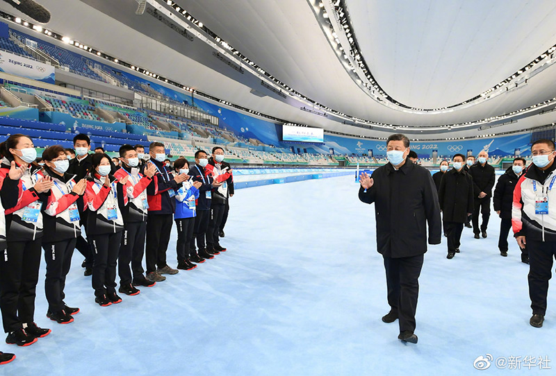 习近平在北京考察冬奥会、冬残奥会筹办备赛工作「相关图片」