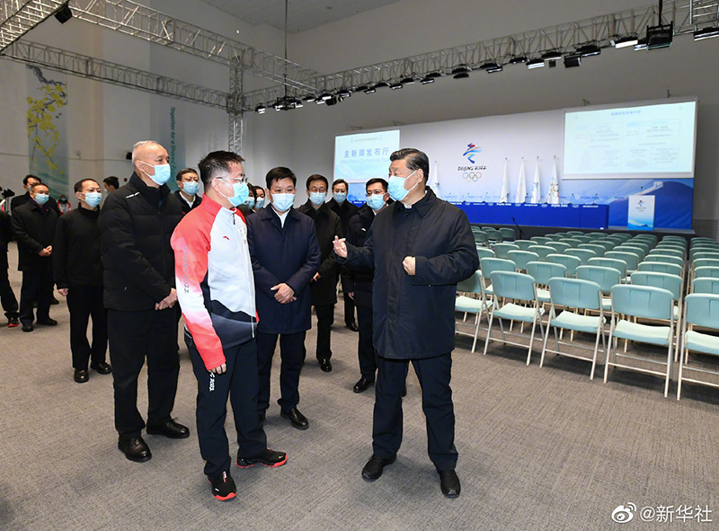 习近平在北京考察冬奥会、冬残奥会筹办备赛工作「相关图片」