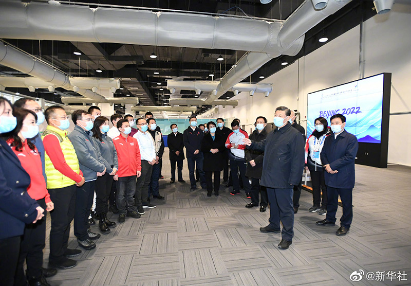 习近平在北京考察冬奥会、冬残奥会筹办备赛工作「相关图片」