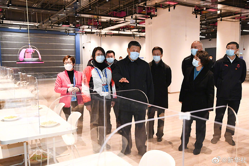 习近平在北京考察冬奥会、冬残奥会筹办备赛工作「相关图片」
