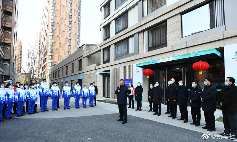 习近平在北京考察冬奥会、冬残奥会筹办备赛工作「相关图片」