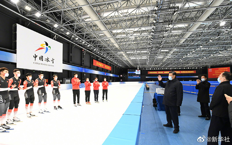 习近平在北京考察冬奥会、冬残奥会筹办备赛工作「相关图片」