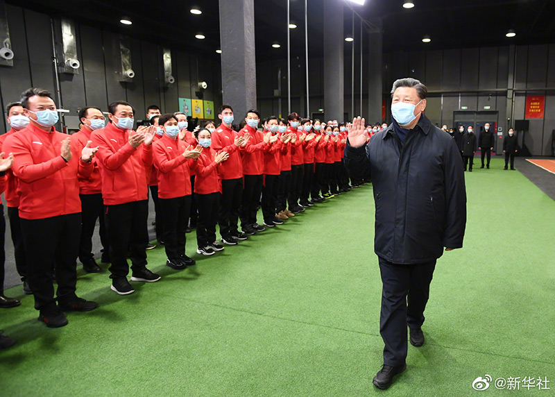 习近平在北京考察冬奥会、冬残奥会筹办备赛工作「相关图片」